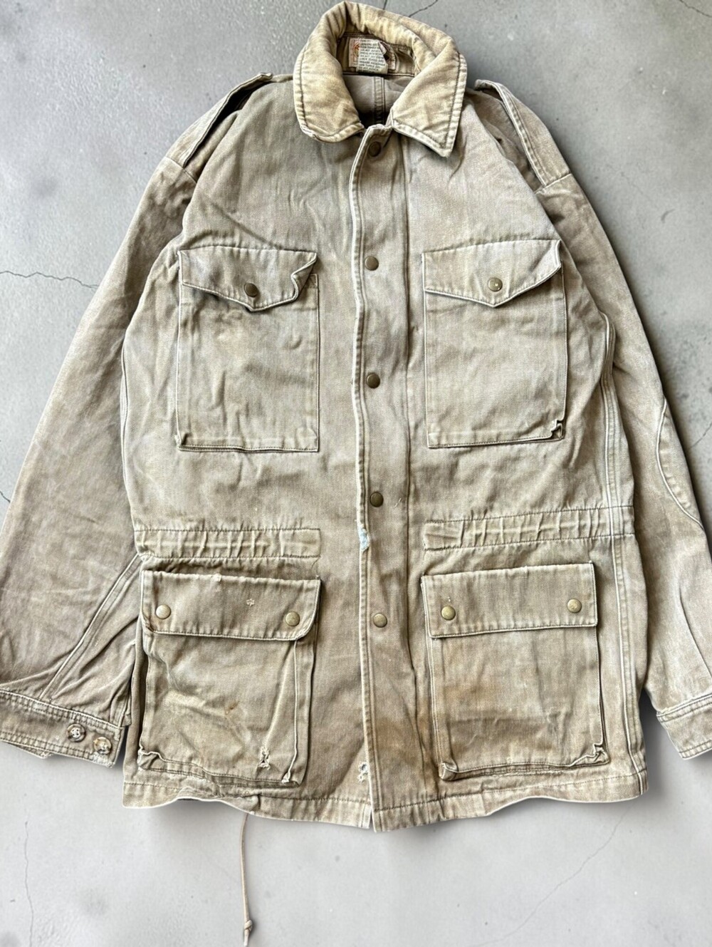 Vintage 1980s Banana Republic Outback Bush Jacket Size Medium Barn Coat Field